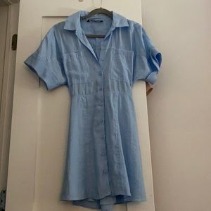 Zara button down dress